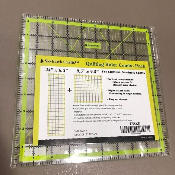 Quilting Ruler Quilters Square Clear‎ - Picture 2 of 6